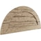 Ekena Millwork Timberthane Riverwood Half Round Faux Wood Non-Functional Gable Vent, Primed Tan, 36"W x 18"H GVURHR36X18DRWPR - alternate 2